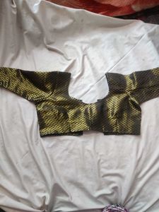 Gold With Black Blouse