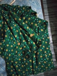 Green Floral Dress Both L And Xl Can Wear