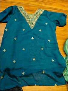 Brand New Short Kurta Plazo With Duppta