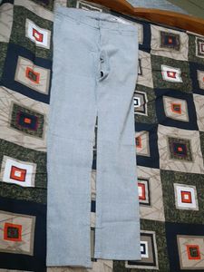 White Grey Formal Pant Size 32