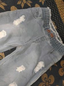 Cute Distressed Denim Jeans