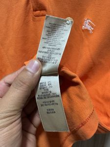 Burberry London Orange Polo TShirt