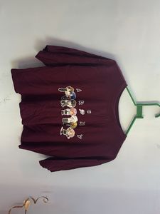 Cute purple Crop Top