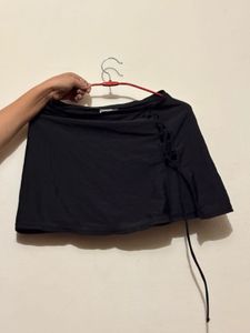 Gray Mini tennis Skirt