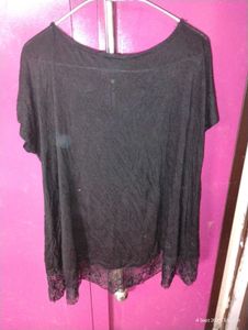 Black Color Beautiful Top XXL Size