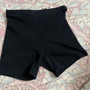 Black Tummy Tucking Cycling Shorts