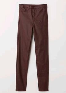 H&M Burgundy jeggings high waist