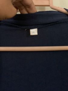 Navy Blue Open Cardigan