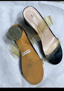 Black Urbantic Transparent Heel