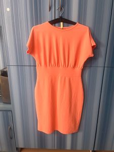 Peach Bodycon Dress-L