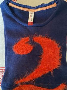 Navy Blue Knit Sweater