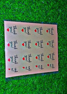 60 Pcs Eco Friendly Thankyou Sticker