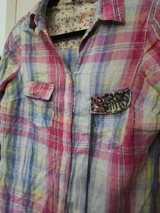 Plaid Button-Down Shirt