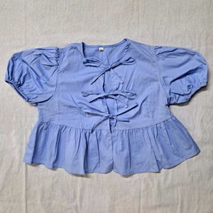 Tie-Up Blacket Top