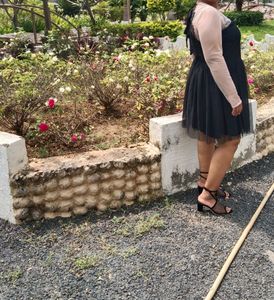 Net And Lace Dress For Birthday Or Prom Parties