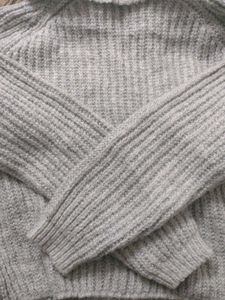 Cozy Gray Knit Sweater