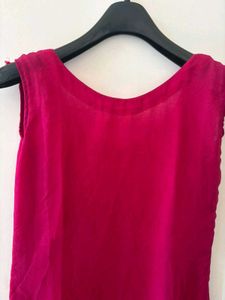 Pink Sleeveless Suit