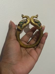 Peacock Gold Press Bracelet