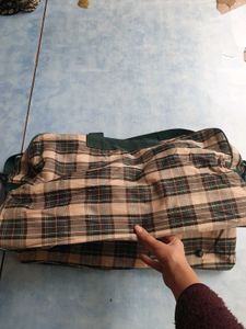 Plaid Travel Duffel Bag