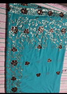 Sequence Designer Embroidered Saree