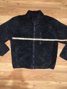 Giordano Unisex Black Fleece zip up