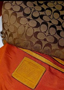 Vintage Coach Signature Duffle Tote