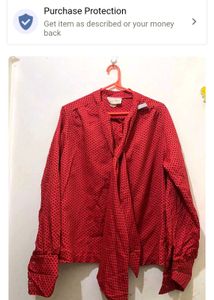 Green Button-Down Shirt 34-36 stretchable