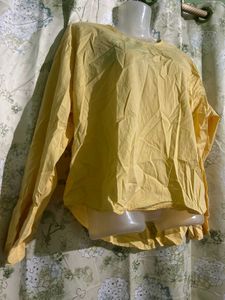 Yellow Long Sleeve Top