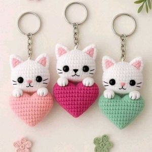 Cute Cat Keychain