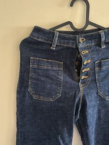 Button Down High Rise Jeans