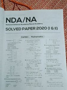 Arihant NDA /NA Chapter wise PYQ Solved Papers.