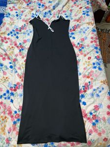 Black Maxi Slip Dress