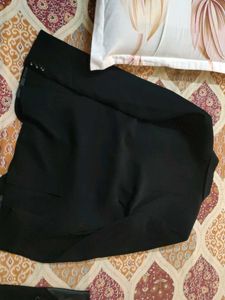 Embroidered Mens Black Blazer