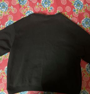 H&amp;M loose fit washed Black Sweatshirt
