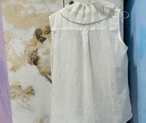 white neck design top