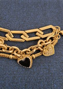 Original Heart Charms Golden Zara Bracelet