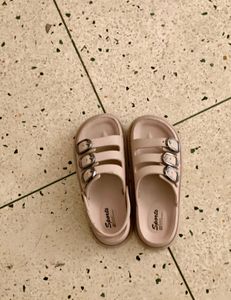 Trendy Pink Buckle Sandals – Size 38 (UK 5)