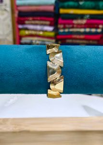 Gold Feather Cuff Bracelet