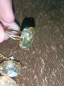Necklace With Bracelet, Ring And Earrings