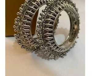 Oxidized Silver Bangles