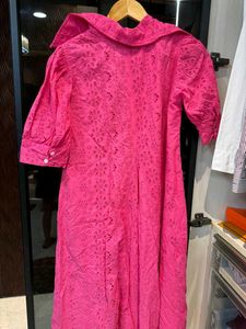 Pink Eyelet Dress