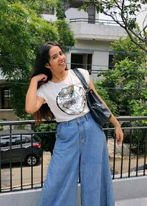 SUPER WIDE FLARE HIGH WAISTED