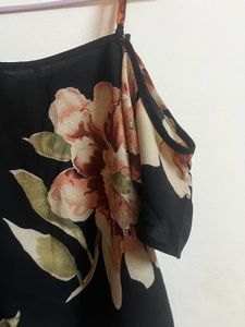 Off Shoulder Floral Print Top