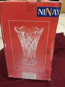 Crystal Clear Vase - Elegant Home Decor