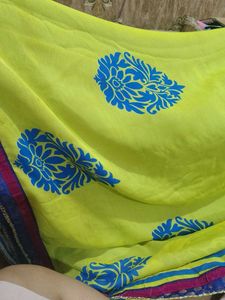 Elegant Yellow Saree