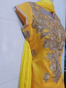 Haldi Ceremony Party Wear Dress