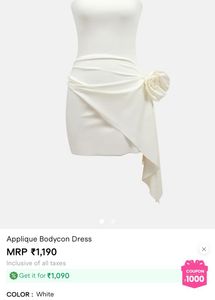 Savana applique body con dress