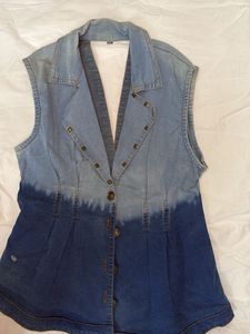Denim Waistcoat For Women