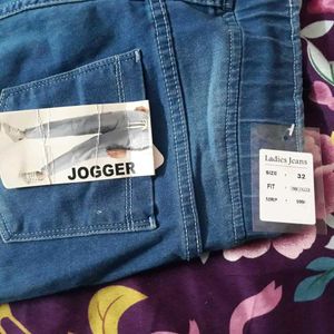 Ladies Denim Jogger Cargo
