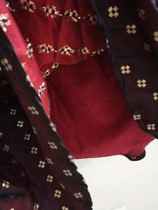 Ethnic Skirt Maroon